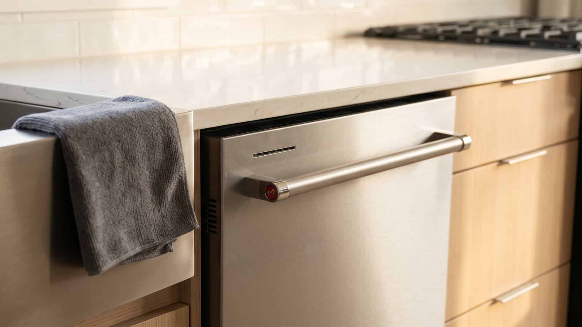 Featured image for “KitchenAid Dishwasher Not Draining: Solutions and Repair Guide”